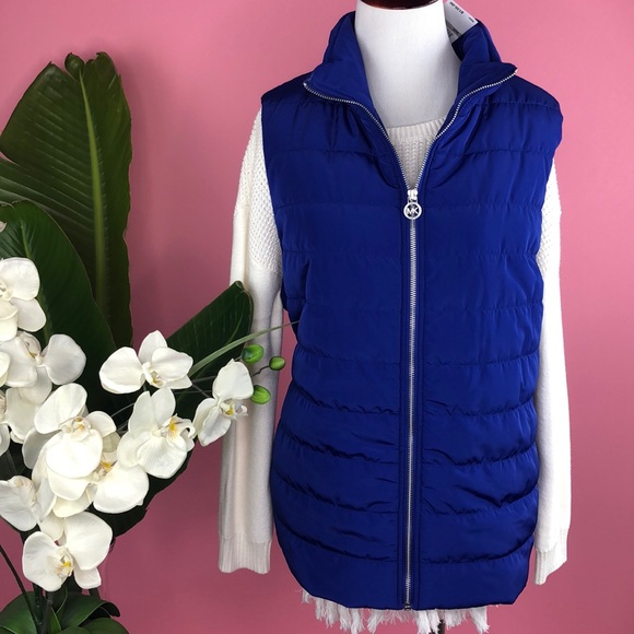 michael kors vest blue